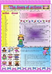 English Worksheet: Actions and Doers