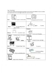 English Worksheet: Classroom objects