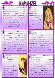 English Worksheet: RAPUNZEL