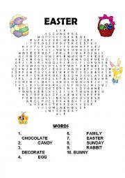 Easter Wordsearch