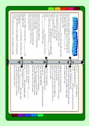 English Worksheet: Hotel California Song