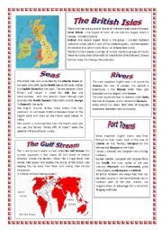 English Worksheet: ABOUT THE BRITISH ISLES