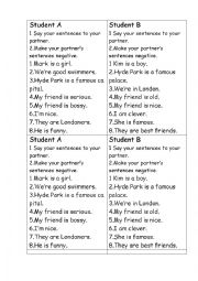 English Worksheet: Using of to be in Present Simple