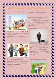English Worksheet: past simple vs. past continuous