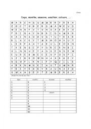 English worksheet: Crosswords