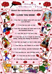 English Worksheet: HAPPY MOTHERS DAY!