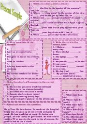 English Worksheet: Present Simple!!!