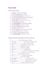 English Worksheet: Present Simple