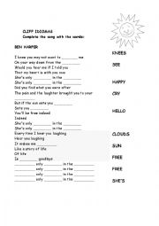 English Worksheet: Ben Harper, Shes only happy in the sun