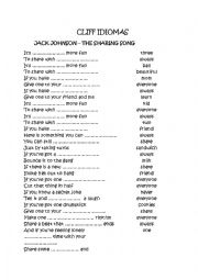 English Worksheet: Jack Johnson, The Sharing Song