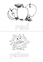 English Worksheet: colours colouring