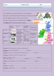 English Worksheet: Transport part 2 ( module 4 /lesson 2 / part 2)