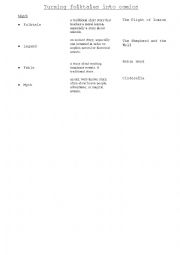English Worksheet: Literary genre