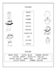 English Worksheet: Clothes