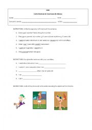 English worksheet: exam