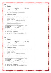 English Worksheet: I used to love her by Gunsn Roses