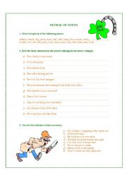 English Worksheet: Plural of nouns