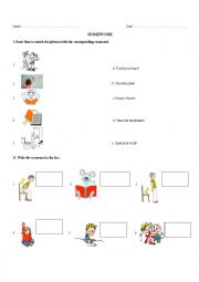 English worksheet: Commands