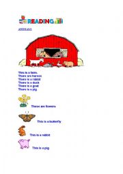 English Worksheet: Animals