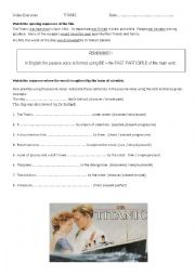 English Worksheet: Titanic video exercise