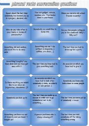 English Worksheet: Phrasal verbs conversation questions