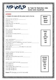 English Worksheet: Song - Mad World Tears for Fears