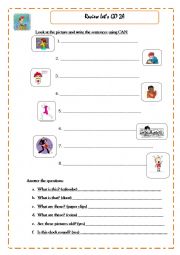 English worksheet: Worksheet for kids