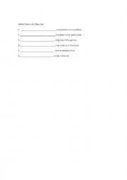 English worksheet: There is/There are