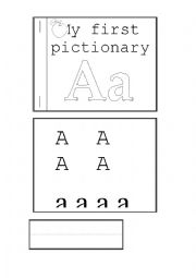 English Worksheet: My first pictionary