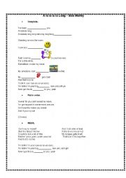 English Worksheet: Bob Marley - lalala long