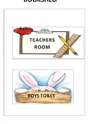 English Worksheet: SIGNS IN THE CLASSROOM