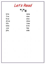 English worksheet: Lets read 7