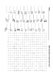 English Worksheet: Food Wordsearch