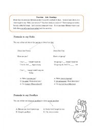 English Worksheet: Functional English Greetings