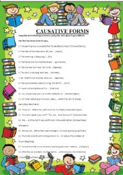 English Worksheet: Causative Form