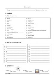 English worksheet: THE TIME