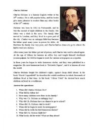 English Worksheet: Charles Dickens