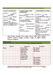 Superlatives and comparatives Exercise