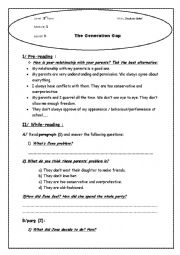 English Worksheet: 9th form basic education