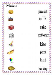 English Worksheet: my birthday