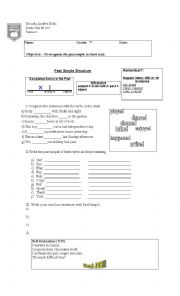 English Worksheet: Past Simple