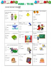 English Worksheet: verb to be