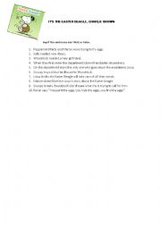 English Worksheet: Easter Beagle film activity