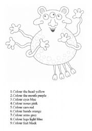 English Worksheet: Monster