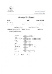 English Worksheet: Around the home