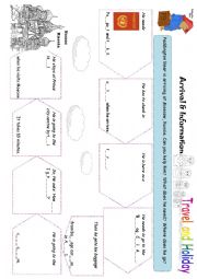 English Worksheet: Paddington Bear is arriving at Moscow, Russia.