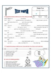 English Worksheet: Past simple