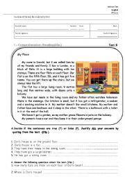 English Worksheet: test about house and furniture