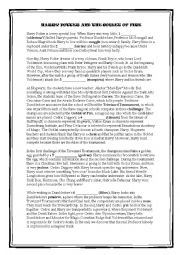 English Worksheet: Harry Potter and the Goblet of Fire