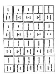 English Worksheet: Numbers Domino